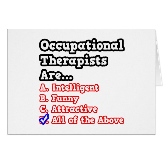 Occupational Therapist Quiz...Joke (Front Horizontal)