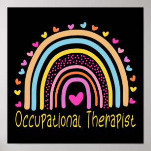 Occupational Therapist Rainbow Poster