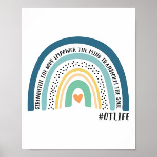 Occupational Therapist Strengthen The Body Rainbow Poster