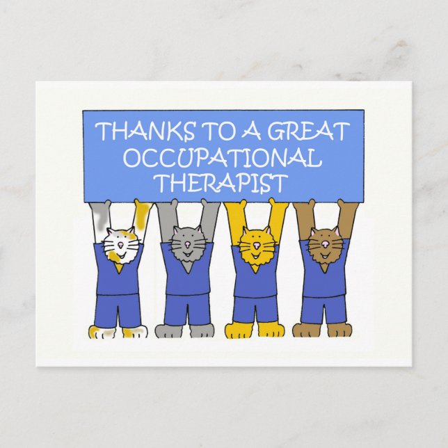 Occupational Therapist Thanks Postcard (Front)