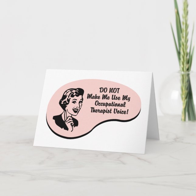 Occupational Therapist Voice Card (Front)