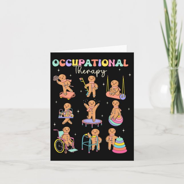 Occupational Therapists Always Make The Nice List  Card (Front)