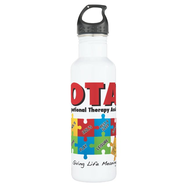 Occupational Therapy Assistant 710 Ml Water Bottle (Front)