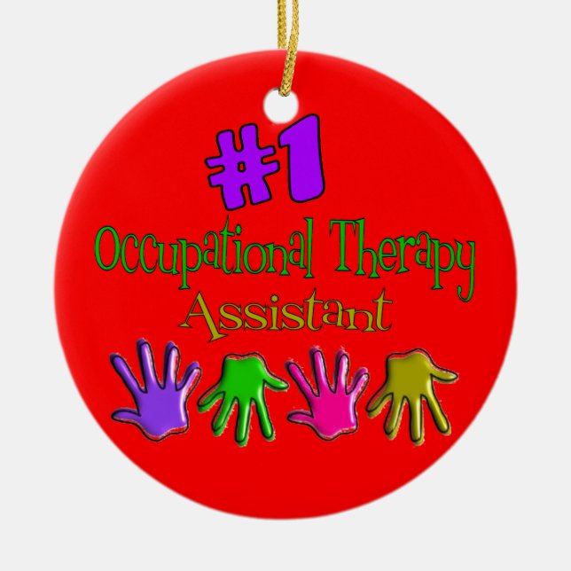 Occupational Therapy Assistant Christmas Ornament (Front)