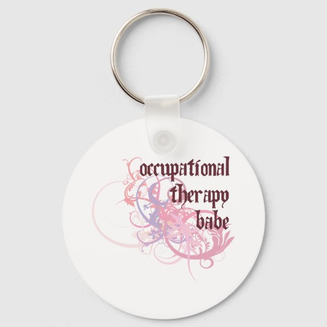 Occupational Therapy Babe Key Ring (Front)