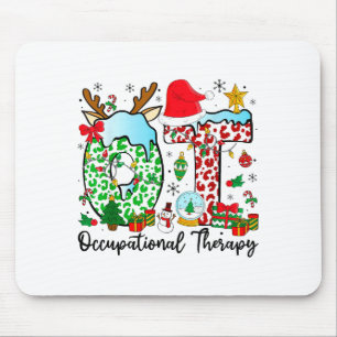 Occupational Therapy Christmas Lights Santa Hat Ot Mouse Mat