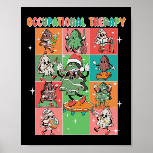 Occupational Therapy Christmas Tree Cake Ot Therap Poster