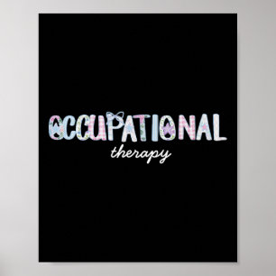 Occupational Therapy Coquette Girly Ot Cota Back T Poster