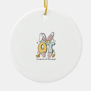 Occupational Therapy Easter Bunny OT OTA Spring Ot Ceramic Tree Decoration