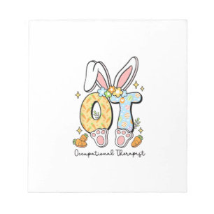 Occupational Therapy Easter Bunny OT OTA Spring Ot Notepad