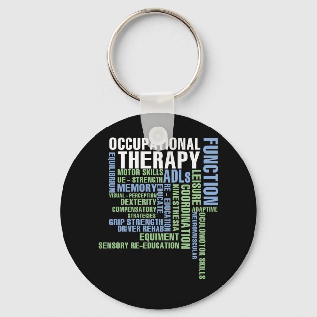 Occupational Therapy for OT Month Key Ring (Front)