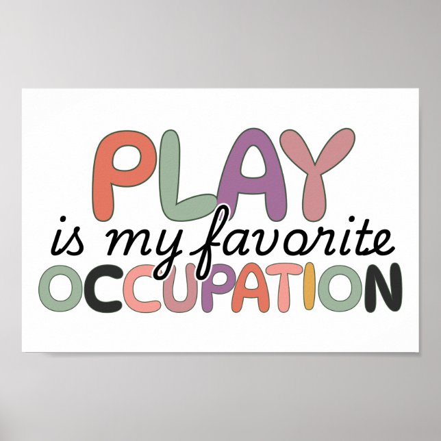 Occupational Therapy Funny Quote Poster (Front)