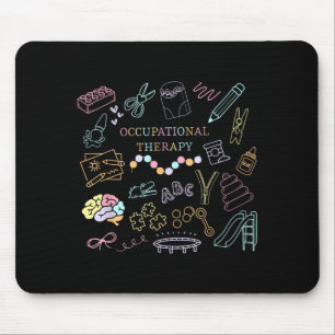 Occupational therapy funny therapy humour design mouse mat