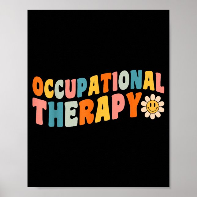Occupational Therapy Groovy Occupational Therast O Poster (Front)