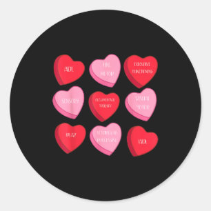 Occupational Therapy Heart Candy Valentine Day Ot Classic Round Sticker