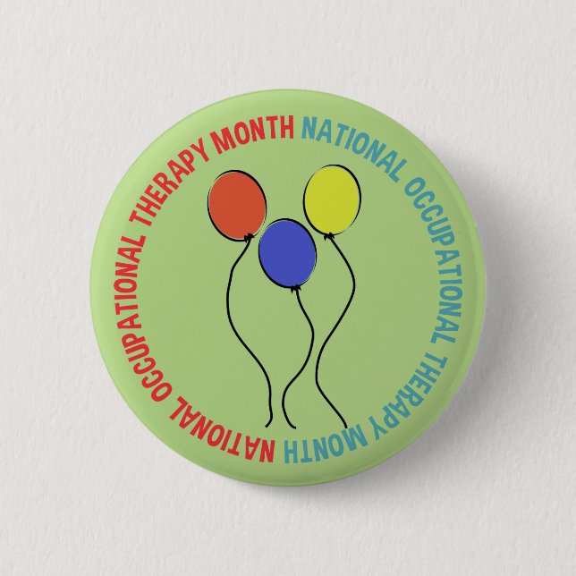 Occupational Therapy Month Button Balloons (Front)