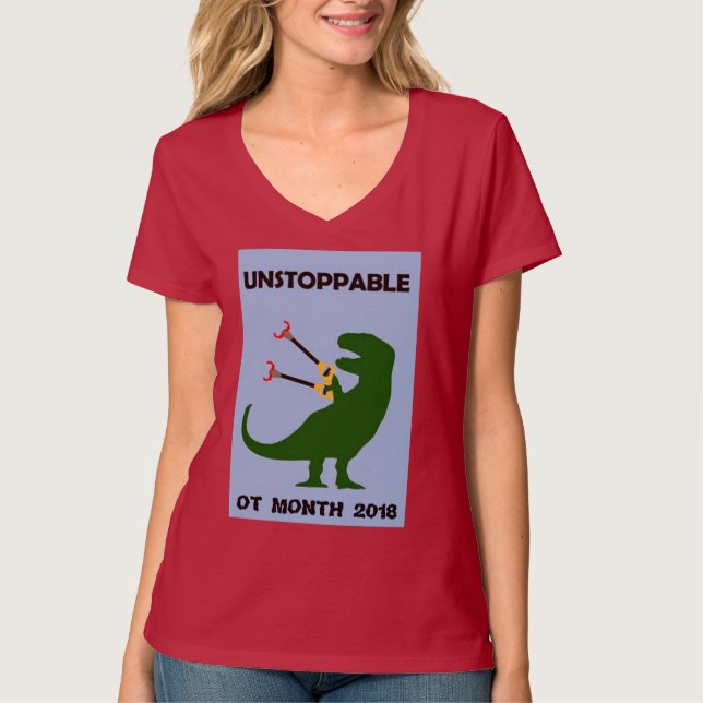 OCCUPATIONAL THERAPY MONTH OT REX 2018 T-Shirt (Front)