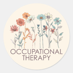 Occupational Therapy OT Classic Round Sticker