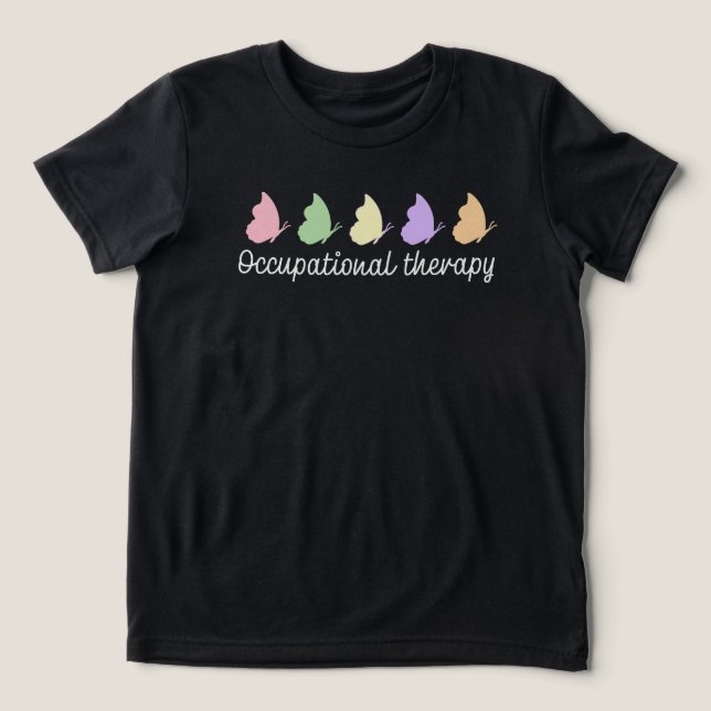 Occupational Therapy OT Cute Heart  Tri-Blend Shirt (Design Front)