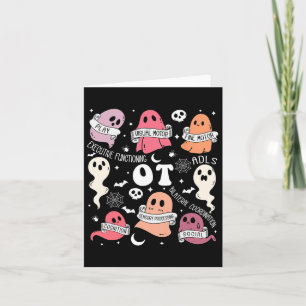 Occupational Therapy Ot Ota Halloween Spooky Cute Card