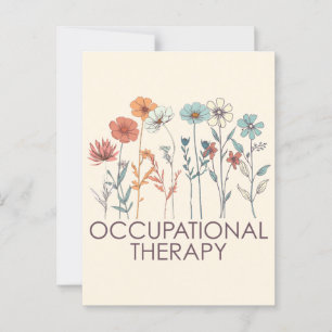 Occupational Therapy OT Postcard