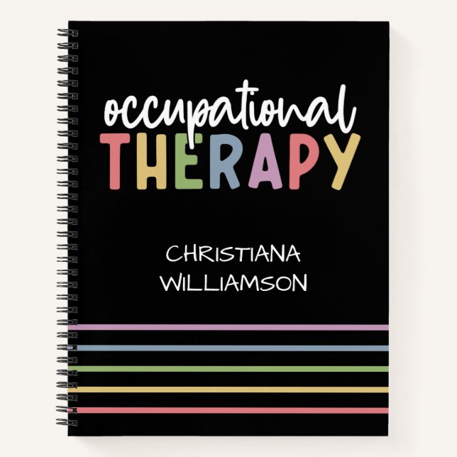 Occupational Therapy OT Student Grad Gifts Notebook (Front)