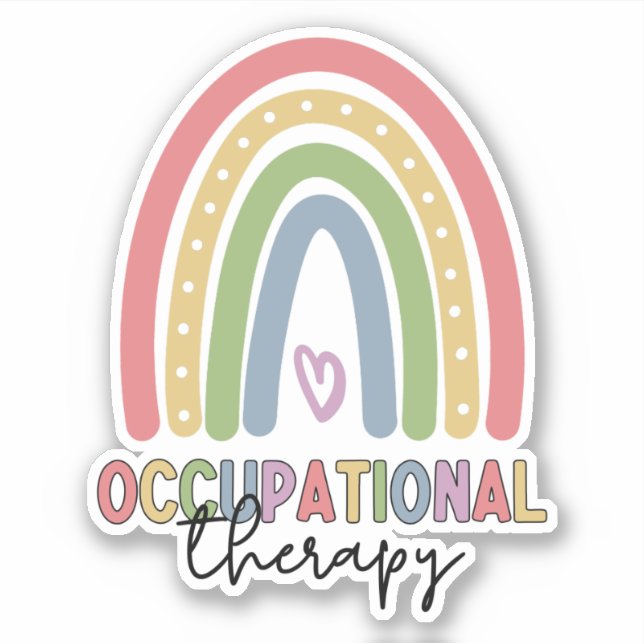 Occupational Therapy OT Therapist Cute Rainbow (Front)