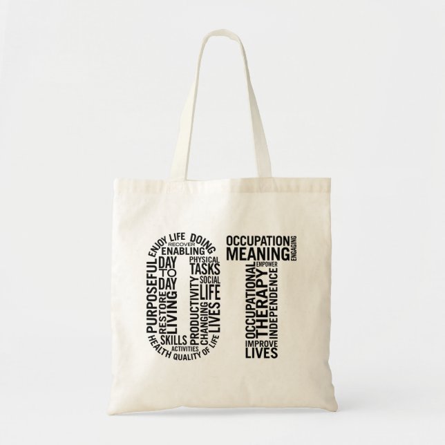 Occupational Therapy OT Tote Bag (Front)