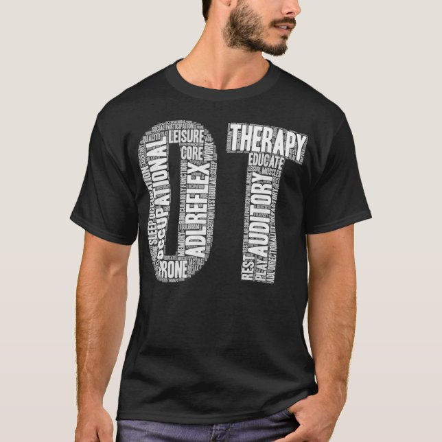 Occupational Therapy OT Word Cloud gift for T-Shirt (Front)