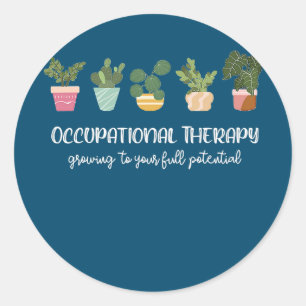 Occupational Therapy Paediatrics Therapist OT Mont Classic Round Sticker