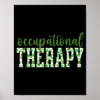 Occupational Therapy Shamrock St Patricks Day Ot Poster