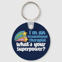 Occupational Therapy Superhero Cute Blue OT