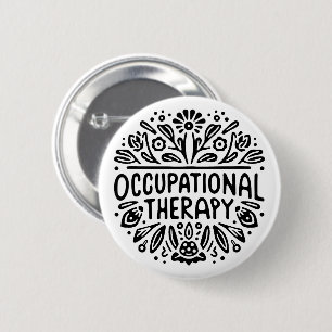 Occupational therapy therapist 6 cm round badge