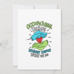 Occupational Therapy Therapist Nurse Gift Holiday Card