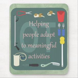 Occupational Therapy Tools for Adaptation Graphic Mouse Mat