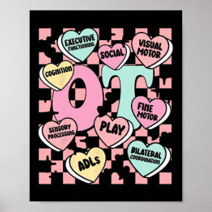 Occupational Therapy Valentine Candy Sweet Heart F Poster