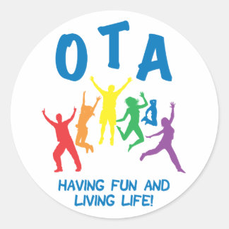 OccupationalTherapy Assistant STICKERS Round