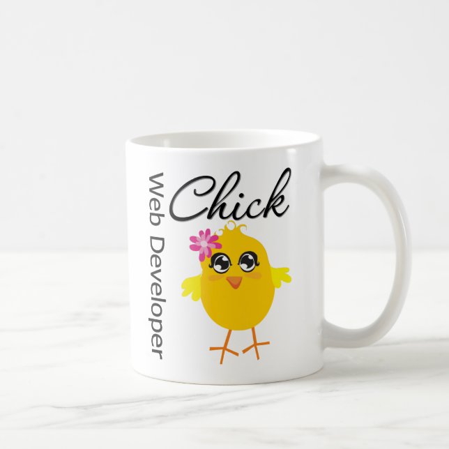 Occupations Chick Web Developer Coffee Mug (Right)