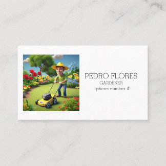 " OCCUPATIONS, GARDENER " BUSINESS CARD