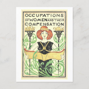 "Occupations of Women and Their Compensation" Postcard