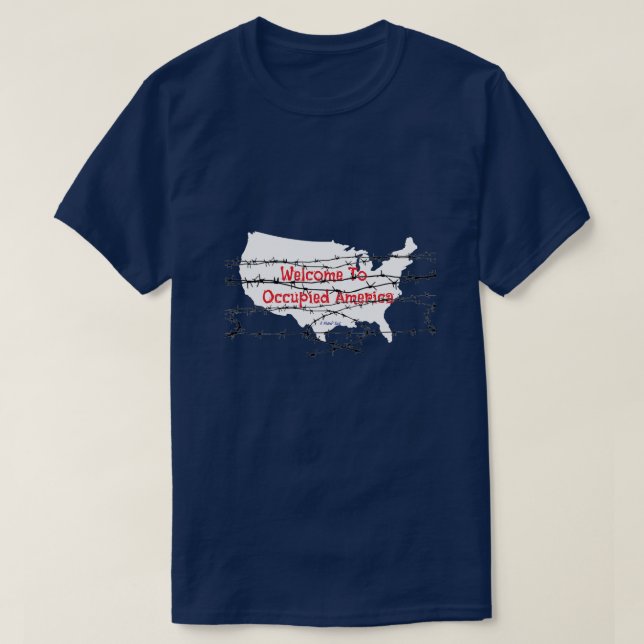 Occupied America - A MisterP Shirt (Design Front)