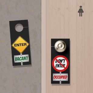 Occupied (Don't Enter) / Vacant (Enter) Door Hanger