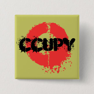 OCCUPY 15 CM SQUARE BADGE