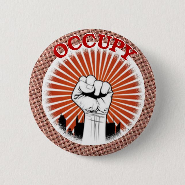OCCUPY 6 CM ROUND BADGE (Front)
