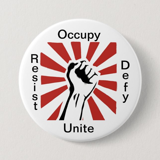 Occupy 7.5 Cm Round Badge (Front)