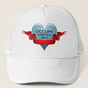 OCCUPY AMERICA 2012 TRUCKER HAT