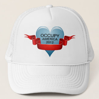 OCCUPY AMERICA 2012 TRUCKER HAT