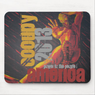 OCCUPY AMERICA 2013 POWER TO THE PEOPLE ! MOUSE MAT