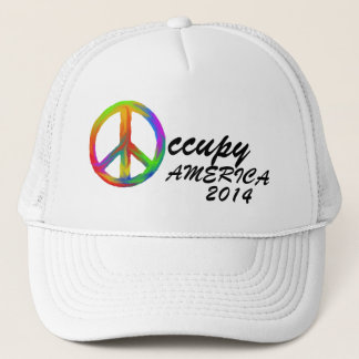 OCCUPY AMERICA 2014 TRUCKER HAT