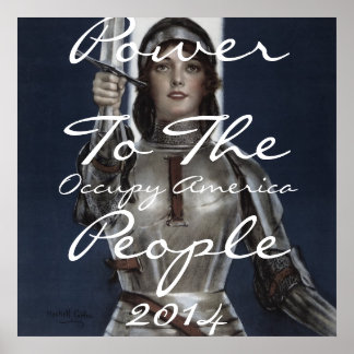 occupy america power to the people 2014 poster